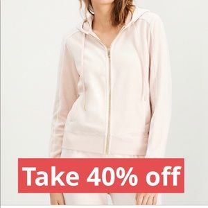 Calvin Kline pink pipe trim hoodie